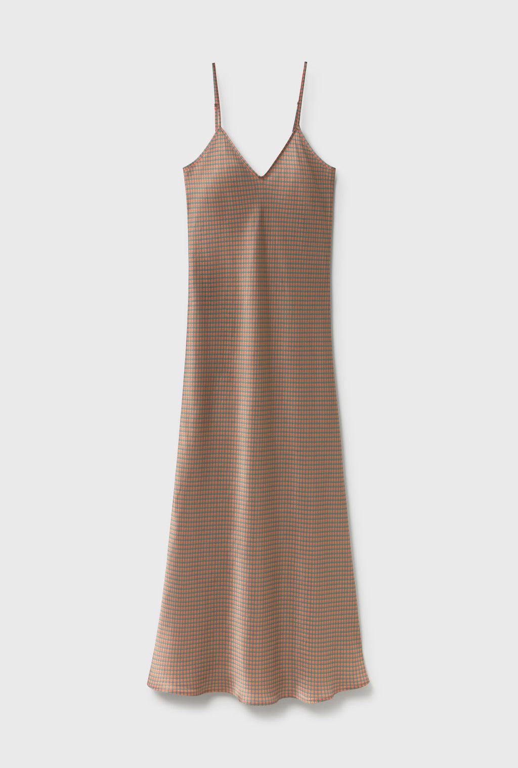 90s Slip Dress Micro Plaid
