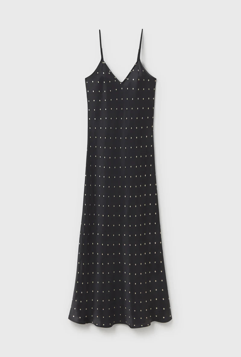 90s Slip Dress Small Polka Dot